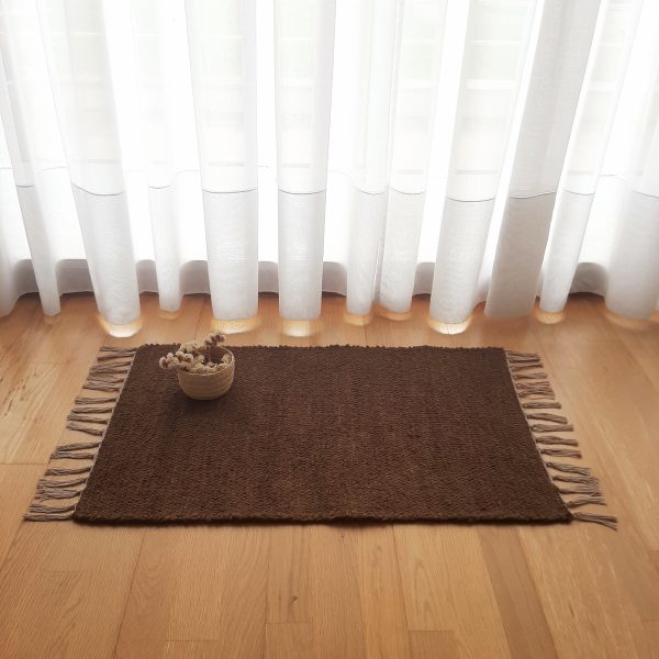 mini brown rug