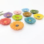 Glazed Ceramic Flowers 8.5 cm