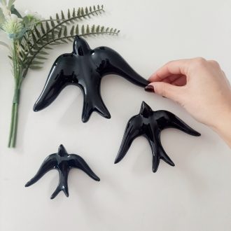 glazed black swallows