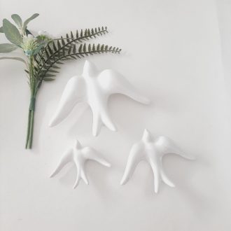 ceramic white birds