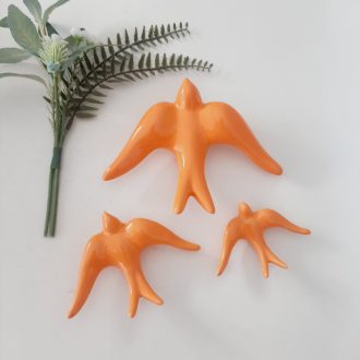 andorinhas de laranja glaceadas