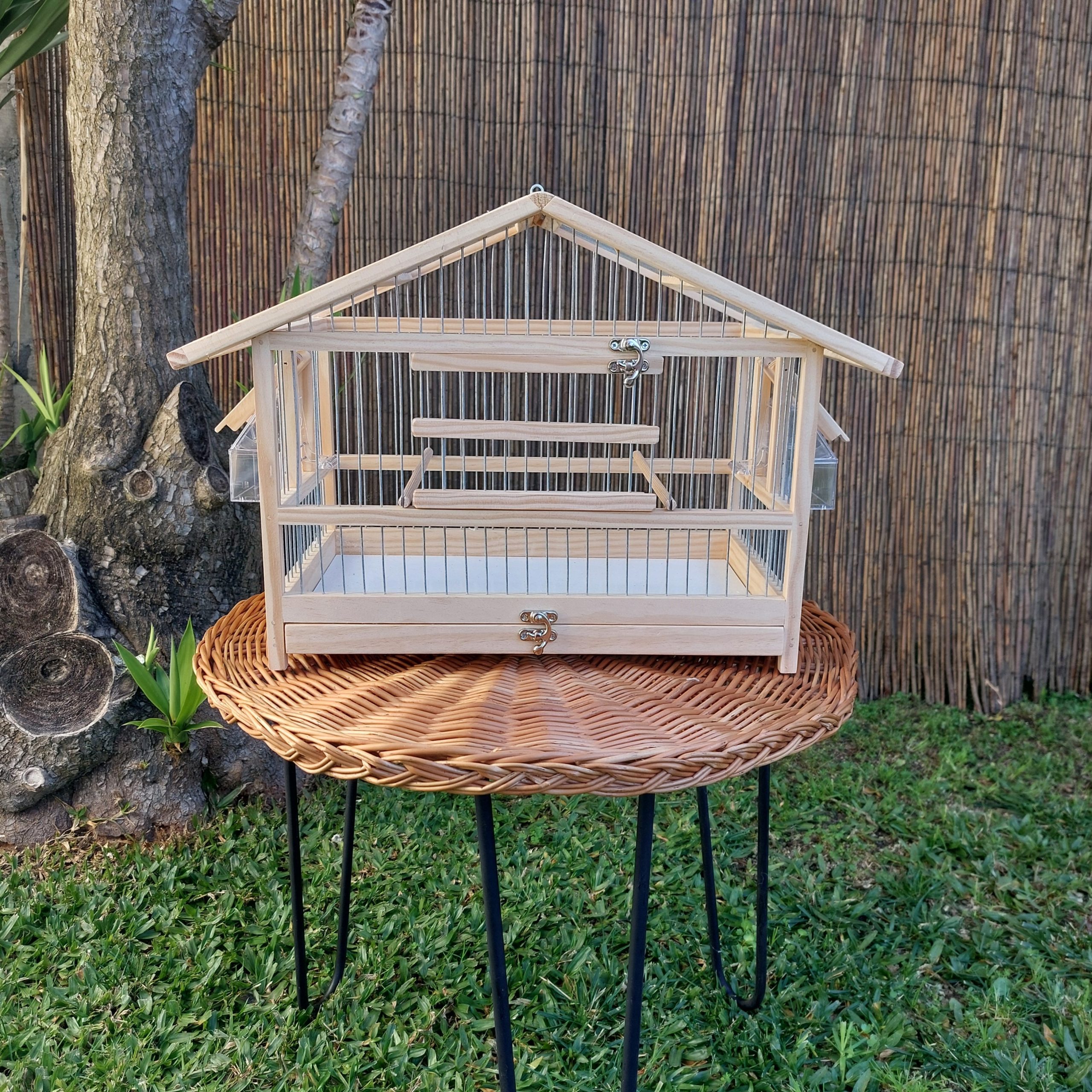 Rustic Bird House - Natural - PadaWorks