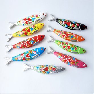 traditional ceramic sardines handpainted