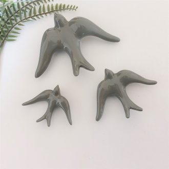 ceramic swallow green glimmer