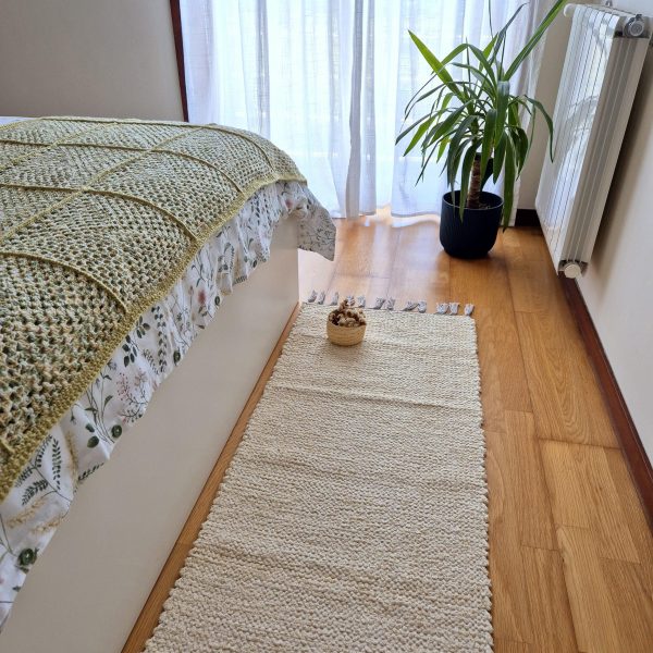 runner rug ecru portuguese rug