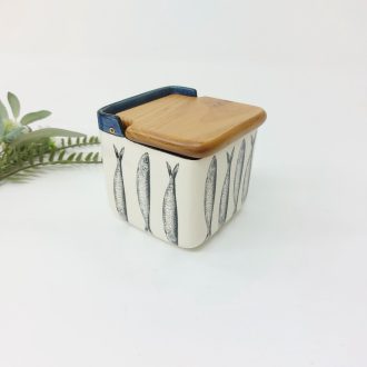 salt cellar sardines decor