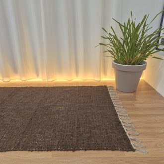 dark brown area rug
