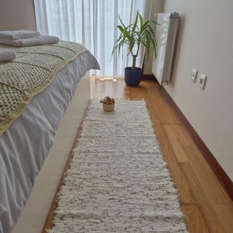 white and green runner