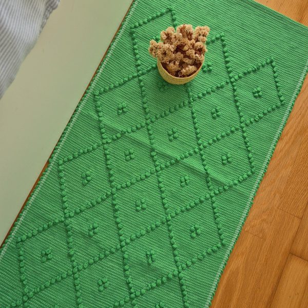 runner green 2m made in recycled cotton