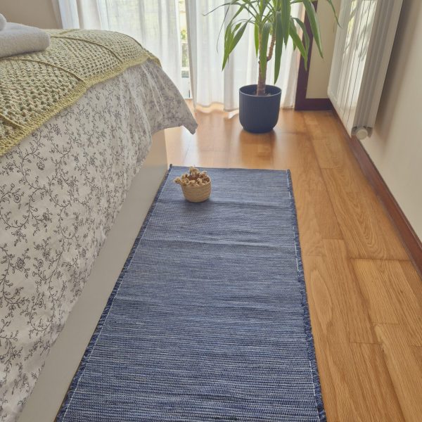 Runner Dark Blue Rug machine washable