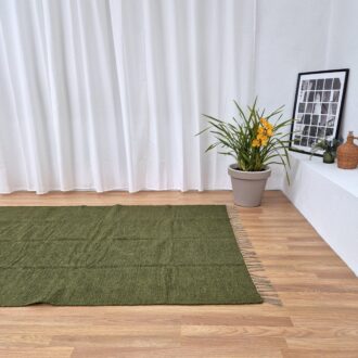 olive green rug 170x240cm