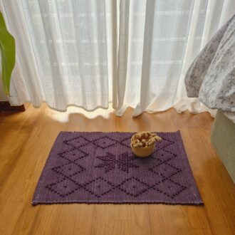 mini dark purple rug 1x2 ft