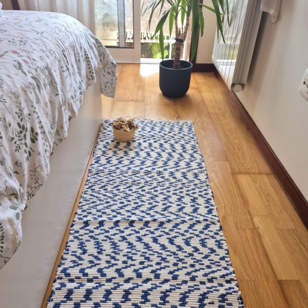 royal blue cotton runner