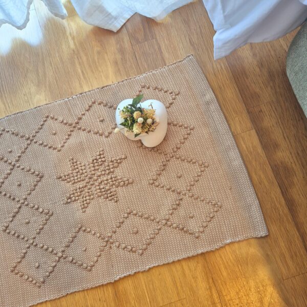 handwoven camel rug