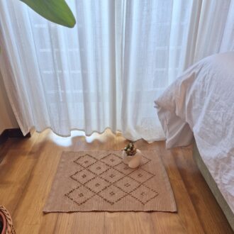 camel cotton rug mini size